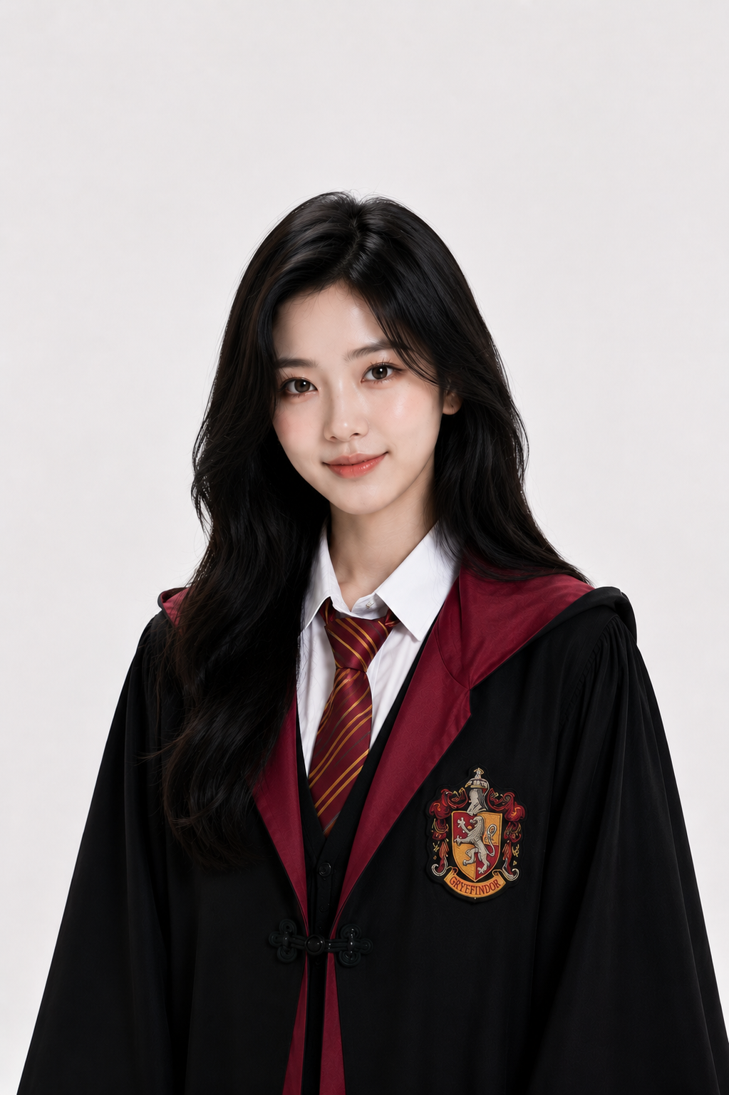 霍格沃茨学院风 Women no-cap graduation style